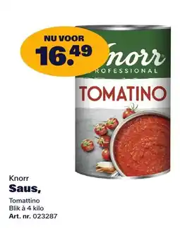 Bidfood Knorr Saus, Tomattino aanbieding