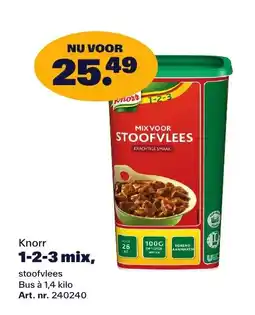 Bidfood Knorr 1-2-3 mix, stoofvlees aanbieding
