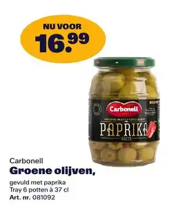 Bidfood Carbonell Groene olijven aanbieding
