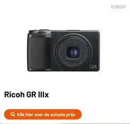 Kamera Express Ricoh GR IIIx aanbieding
