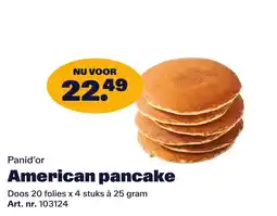Bidfood Panid'or American pancake aanbieding