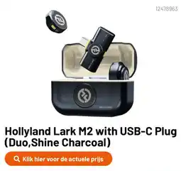 Kamera Express Hollyland Lark M2 with USB-C Plug (Duo,Shine Charcoal) aanbieding