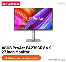 Kamera Express asus proart pa279crv 4k 27 inch monitor aanbieding