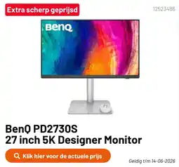 Kamera Express BenQ PD2730S 27 inch 5K Designer Monitor aanbieding