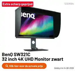 Kamera Express BenQ SW321C 32 inch 4K UHD Monitor zwart aanbieding
