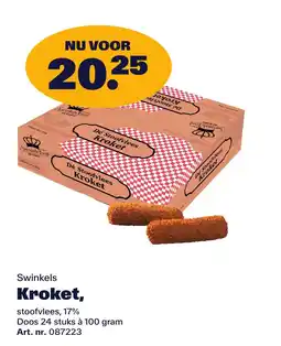 Bidfood Swinkels Kroket aanbieding