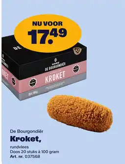 Bidfood De Bourgondiër Kroket aanbieding