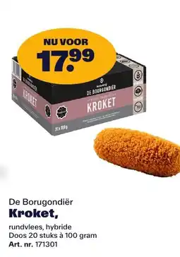 Bidfood De Borugondiër Kroket aanbieding