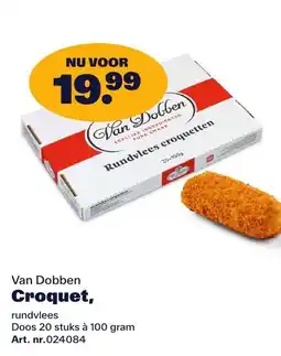 Bidfood Van Dobben Croquet aanbieding