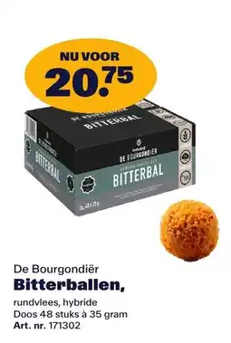 Bidfood De Bourgondiër Bitterballen aanbieding