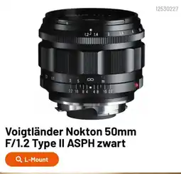 Kamera Express Voigtländer Nokton 50mm F/1.2 Type II ASPH zwart aanbieding