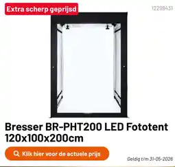 Kamera Express Bresser BR-PHT200 LED Fototent aanbieding