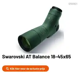 Kamera Express Swarovski AT Balance 18-45x65 aanbieding