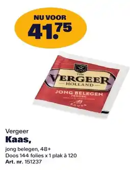 Bidfood Vergeer Kaas aanbieding
