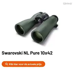 Kamera Express Swarovski NL Pure 10x42 aanbieding