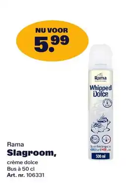 Bidfood Rama Slagroom aanbieding
