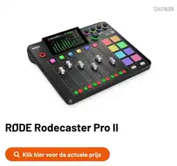 Kamera Express RØDE Rodecaster Pro II aanbieding