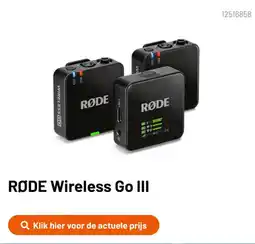 Kamera Express Rode Wireless Go III aanbieding
