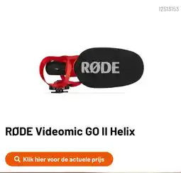 Kamera Express RØDE Videomic GO II Helix aanbieding