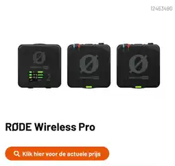 Kamera Express Rode Wireless Pro aanbieding