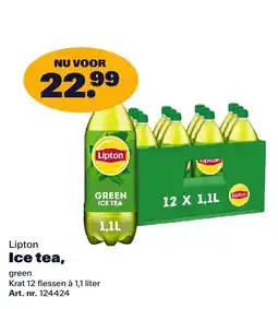 Bidfood Lipton Ice tea, green aanbieding