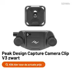 Kamera Express Peak Design Capture Camera Clip V3 zwart aanbieding