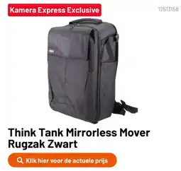 Kamera Express Think Tank Mirrorless Mover Rugzak Zwart aanbieding