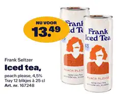 Bidfood Frank Seltzer Iced tea aanbieding