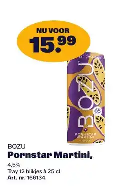 Bidfood BOZU Pornstar Martini aanbieding