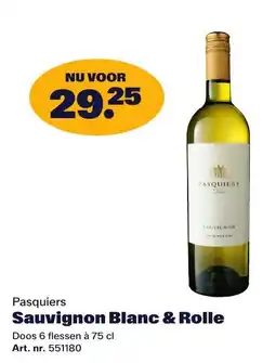Bidfood Pasquiers Sauvignon Blanc & Rolle aanbieding