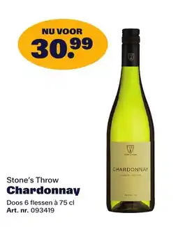Bidfood Stone's Throw Chardonnay aanbieding
