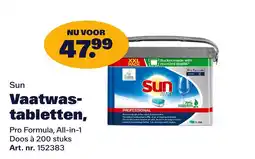 Bidfood Sun Vaatwas-tabletten aanbieding