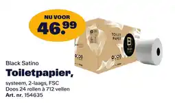 Bidfood Black Satino Toilet papier aanbieding