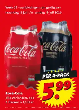 Boni Coca-Cola alle varianten aanbieding