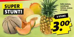 Boni gala meloen, cantaloupe meloen, ananas of mango aanbieding