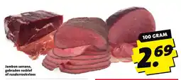 Boni Jambon serrano, gebraden rosbrief of runderrookvlees aanbieding