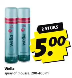 Boni Wella spray of mousse aanbieding