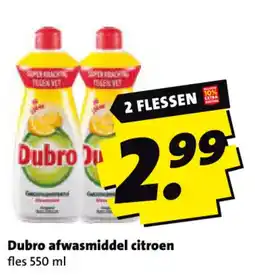 Boni Dubro afwasmiddel citroen aanbieding
