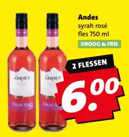Boni Andes syrah rosé aanbieding