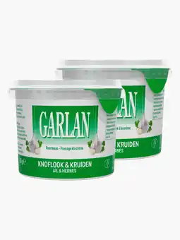 Flink Garlan Verse-roomkaas met kruiden 70+ 150g 2x aanbieding
