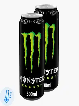 Flink Monster Energy 50cl 2x aanbieding