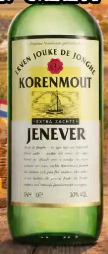 Dirck 3 Korenmout Jenever 30% vol aanbieding