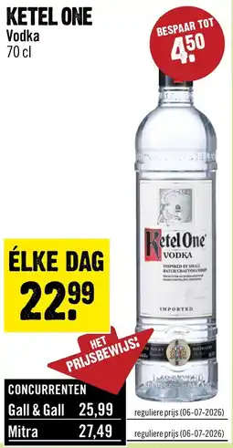 Dirck 3 ketel one vodka aanbieding