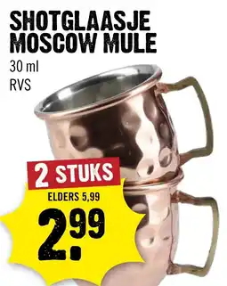 Dirck 3 shotglaasje moscow mule aanbieding