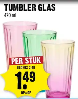 Dirck 3 tumbler glas aanbieding
