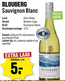 Dirck 3 Blouberg Sauvignon Blanc aanbieding