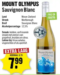 Dirck 3 Mount Olympus Sauvignon Blanc aanbieding
