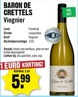 Dirck 3 Baron de Crettels Viognier aanbieding
