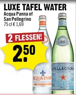 Dirck 3 Acqua Panna of San Pellegrino aanbieding