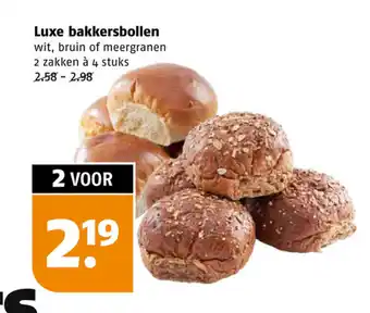 Poiesz Luxe bakkersbollen 2 zakken a 4 stuks aanbieding